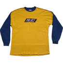 Palace Navy and Yellow Long Sleeve T Shirt (L)