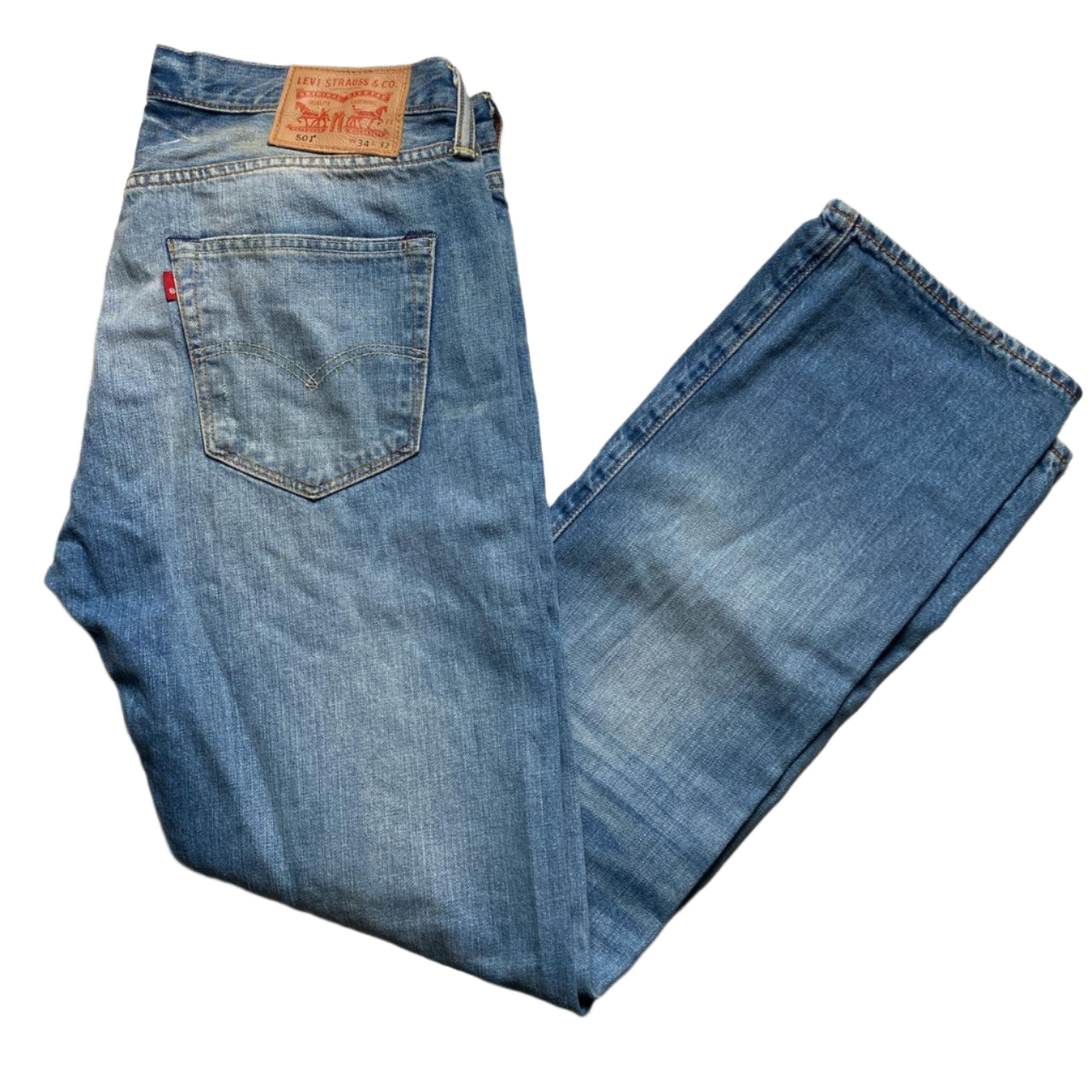 Levis 501 Light Blue Jeans (34W)