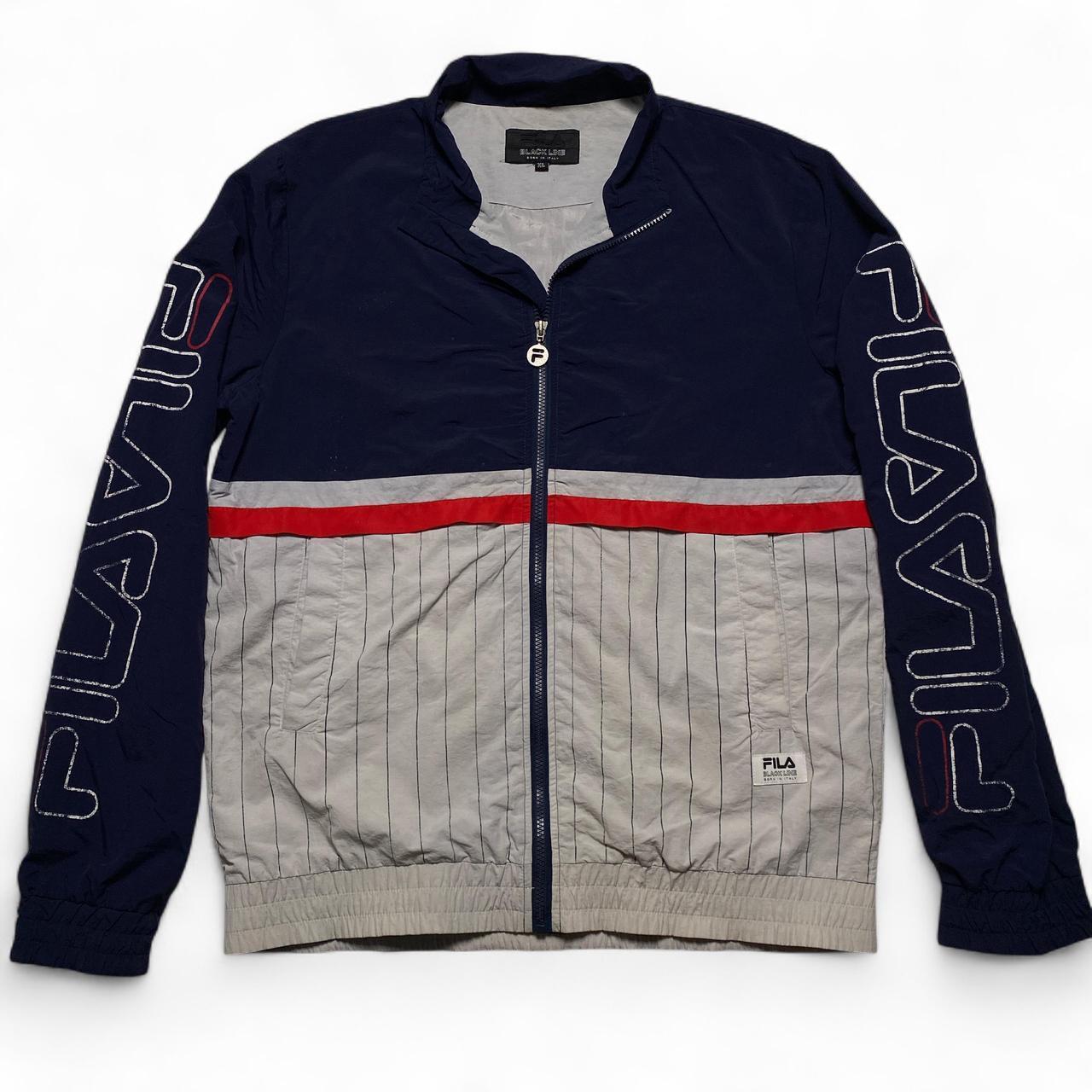 Fila Navy Red and White Shell Tracksuit Windbreaker Jacket