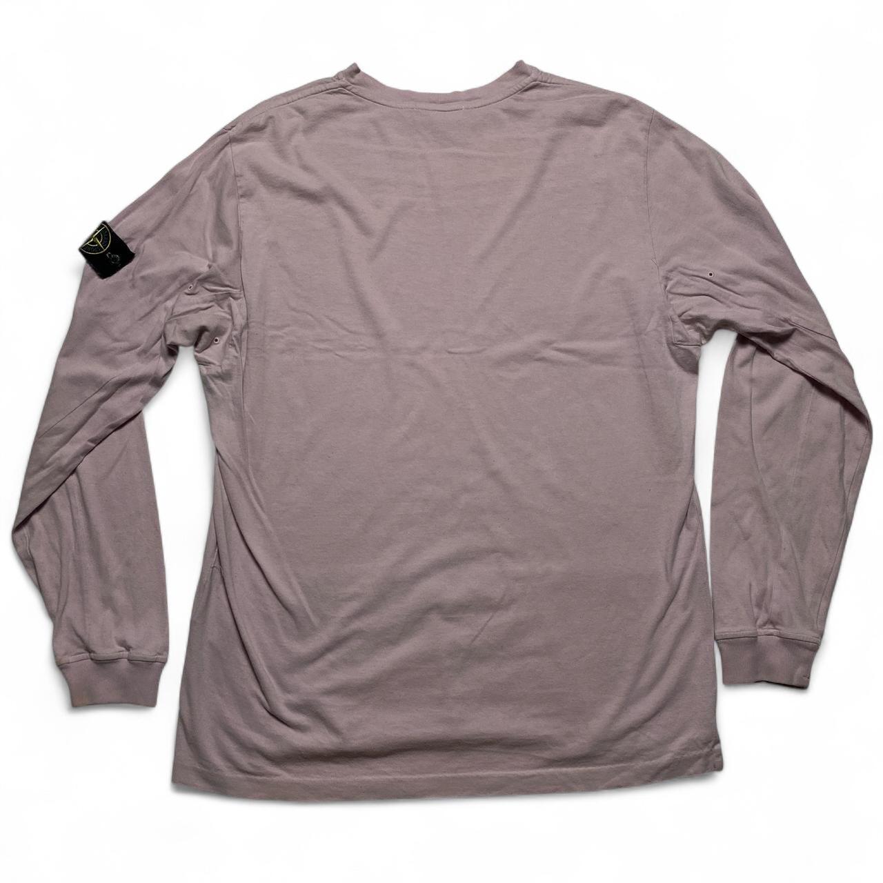 Stone Island Pink Long Sleeve T Shirt