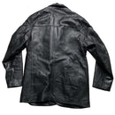 Aviatrix Black Long Leather Coat (L)