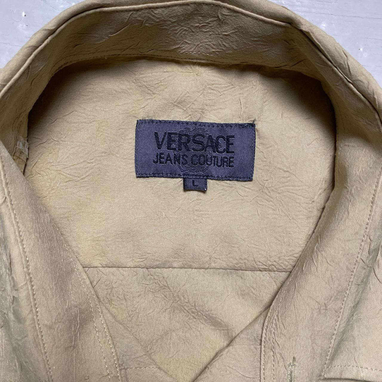 Versace Jeans Couture Vintage Crinkle Beige Sand Short Sleeve (L)
