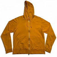 Y-3 Yohji Yamamoto Orange and Brown Hoodie (XL)