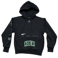 Jordan Boston Celtics Black Green and White Hoodie (XS)