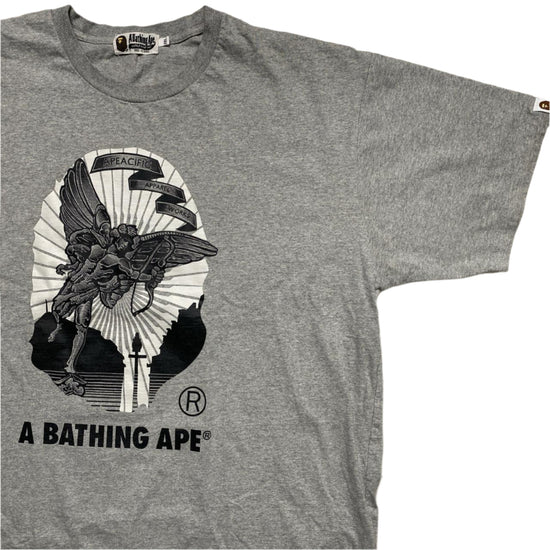 Bape A Bathing Ape London Mayfair London Store Grey T Shirt (2XL)