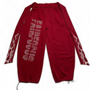 Fair Focus Red and White Baggy Flame Print Joggers (M)