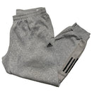 Adidas Grey and Black Baggy Joggers (2XL)