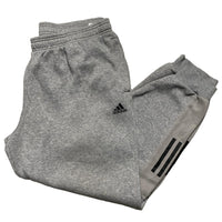 Adidas Grey and Black Baggy Joggers (2XL)