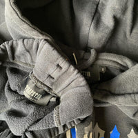 Trapstar Irongate Blue and Grey Camouflage Black Tracksuit (S)