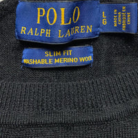 Ralph Lauren Polo Merino Wool Black Jumper (L)