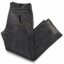 Yves Saint Laurent YSL Vintage y2k Grey Baggy Distressed Jeans (40W)