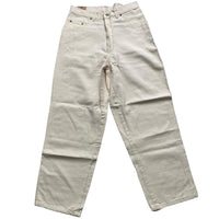 W R Gass Vintage 90’s Cream Baggy Jeans (33W)
