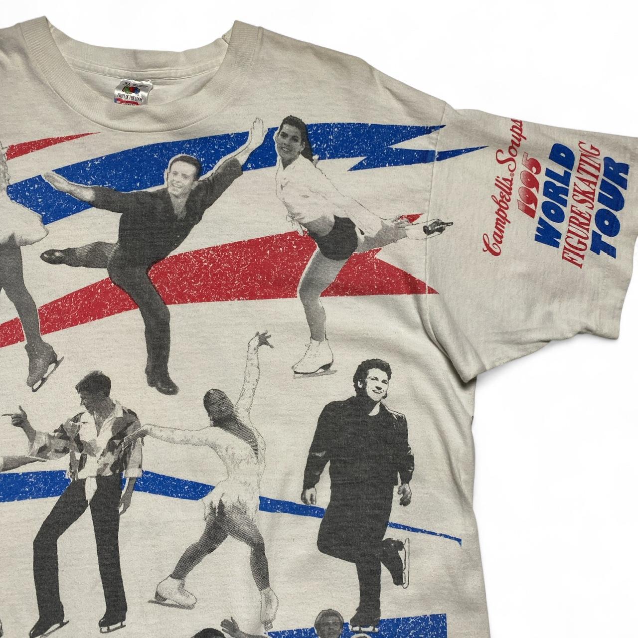 Campbells Soups 1995 Single Stitch World Figure Skating Tour Vintage 90’s T Shirt (L)