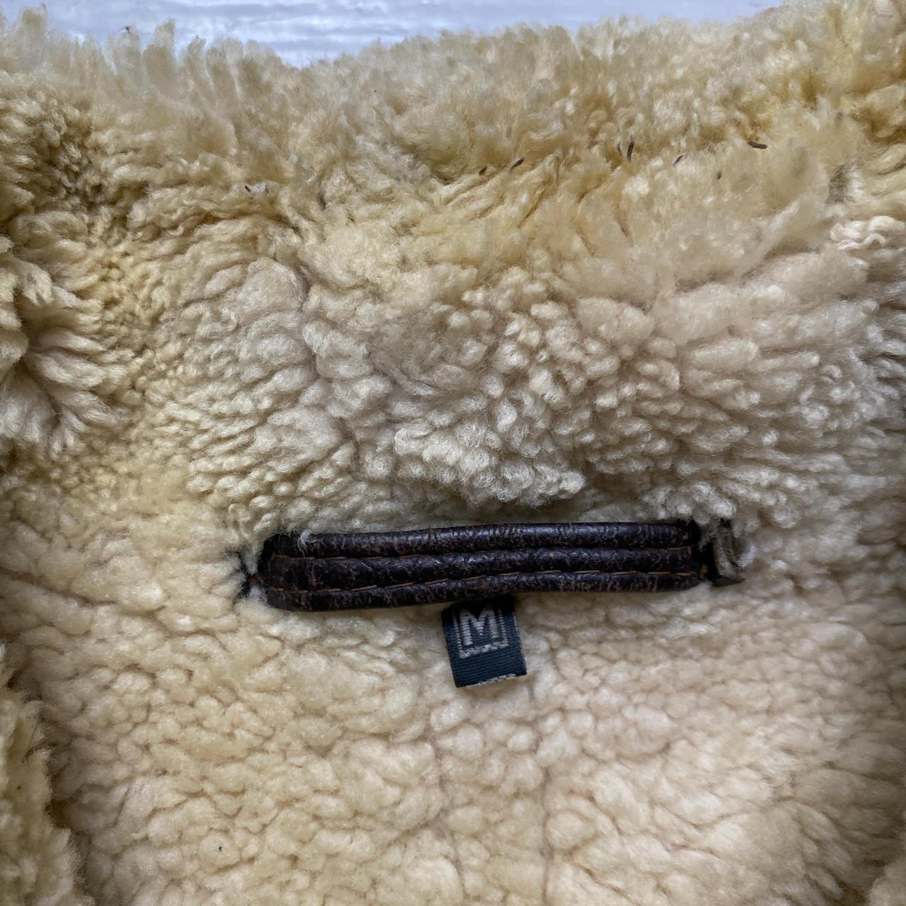 Sherling Brown Leather and Sherpa Jacket (M)
