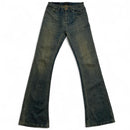 Balenciaga Baggy Flared Unisex Blue Faded Jeans (XS)