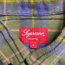 Supreme Plaid Checked Shirt Green Pink and Blue (L)