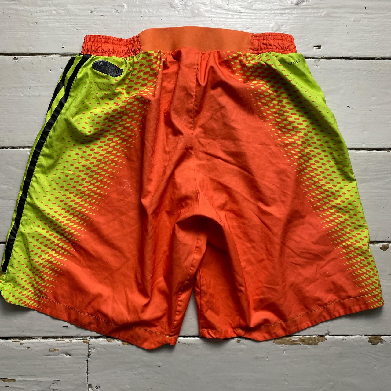 Adias Palace Juventus Football Shorts Orange Green and Black