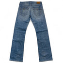 True Religion Ricky Light Blue and White Stitch Jeans (32W)