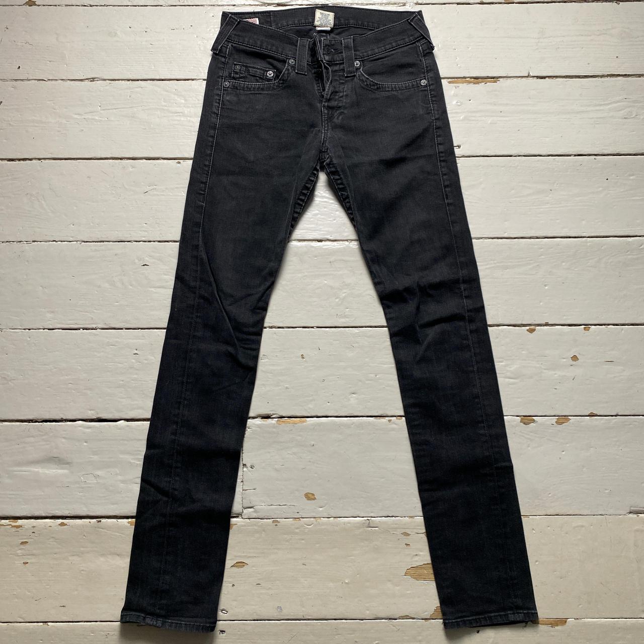 True Religion Black Rocco Slim Jeans