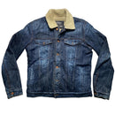 7 For All Man Kind Vintage Denim Sherpa Lined Jacket (M)