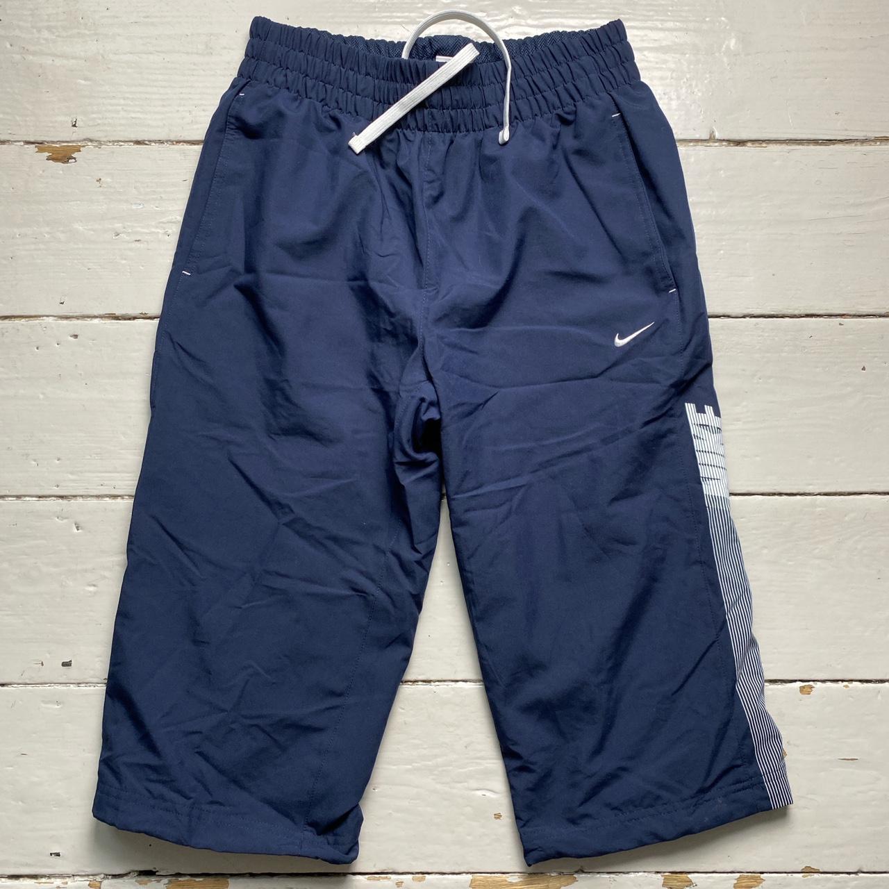 Nike Club Vintage Shell Trackpant Shorts Navy and White Swoosh