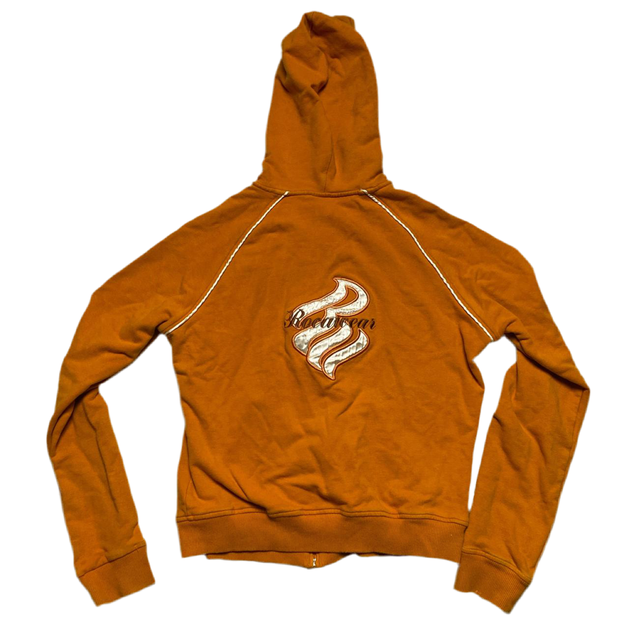 Rocawear Orange and Brown Vintage Womens 90’s Y2K Tracksuit (XL)