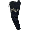 Nike Black and White Spellout Joggers (S)