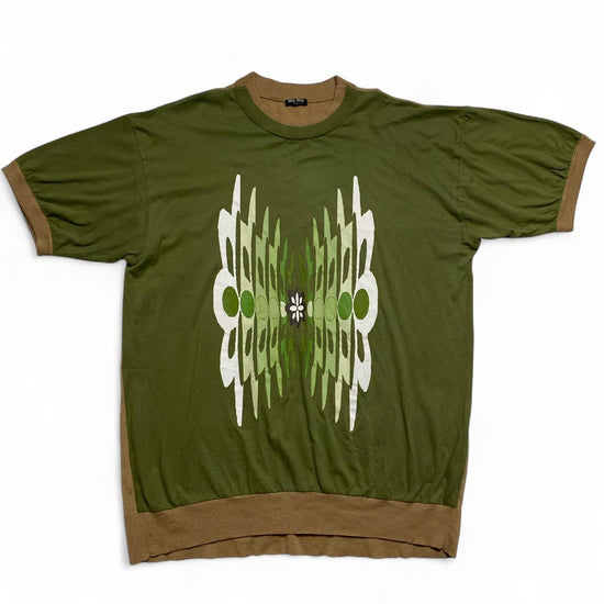 Miu Miu Vintage 2003 Psychedelic Green and Brown Jumper T Shirt (2XL)