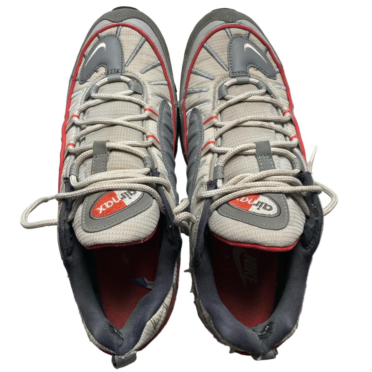 Nike Air Max 98 Grey Red and White (UK 9)