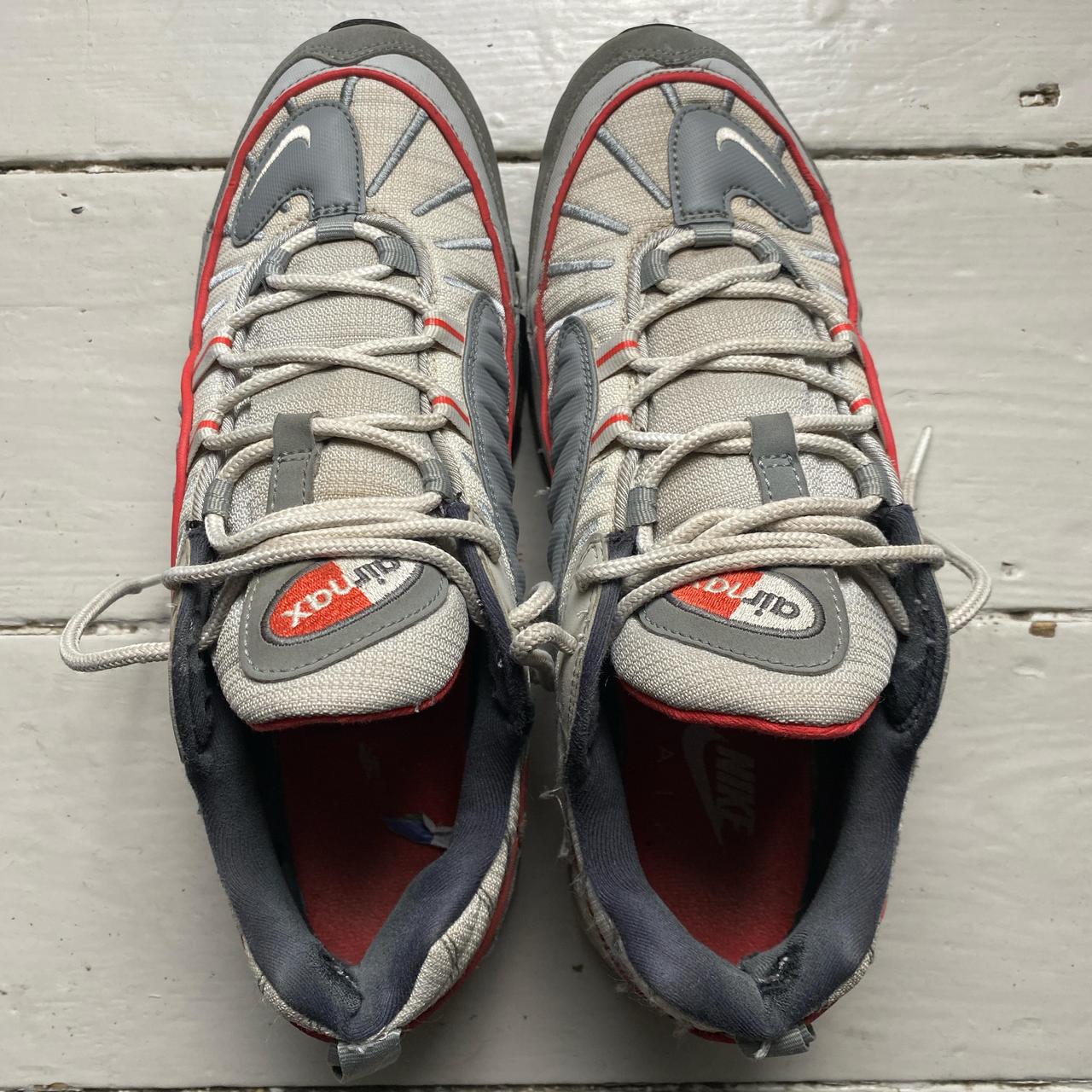 Nike Air Max 98 Grey Red and White