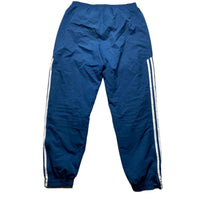 Adidas Blue and White Baggy Shell Trackpant Bottoms (M)