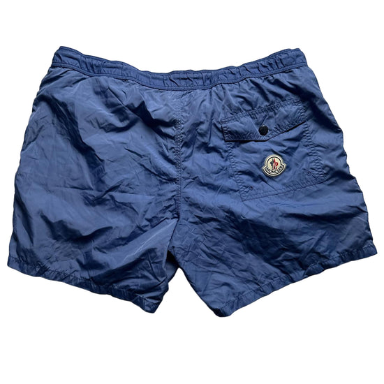 Moncler Swim Shorts Light Blue White and Grey (2XL)