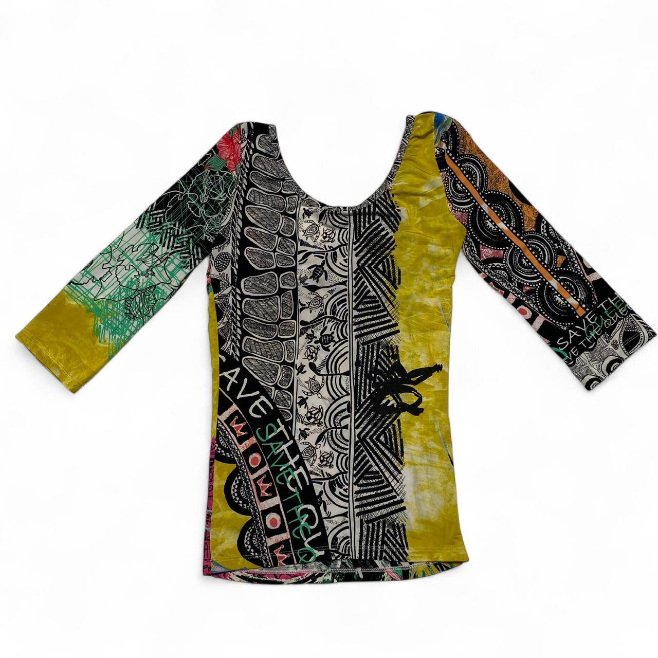 Versace Jeans Couture Save The Queen Vintage multicoloured graphic print top (S)
