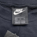 Nike Cropped Black and White Swoosh Baggy Jumper (XL)