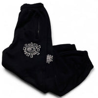 Always Do What You Should Do Black and White Baggy Joggers (L)