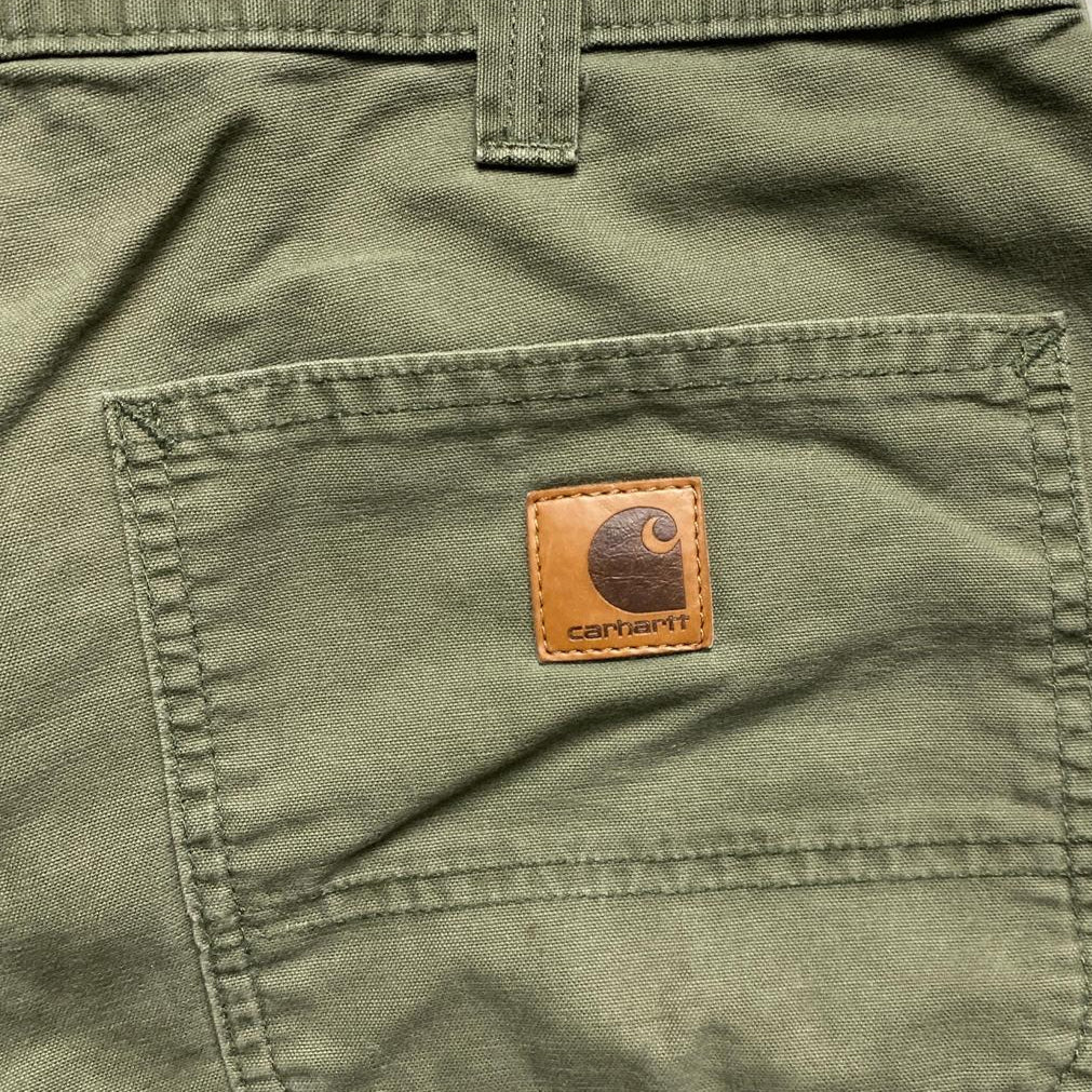 Carhartt WIP Green Khaki Cargo Shorts (32W)