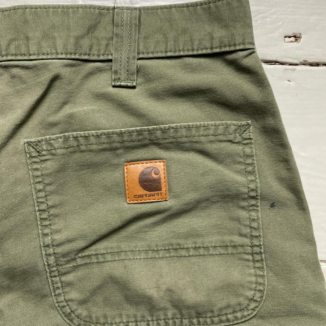 Carhartt WIP Green Khaki Cargo Shorts