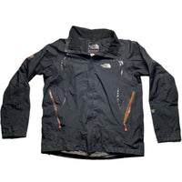 The North Face Black Summit Series Black and Orange Gore Tex Lightweight Jacket (XL)