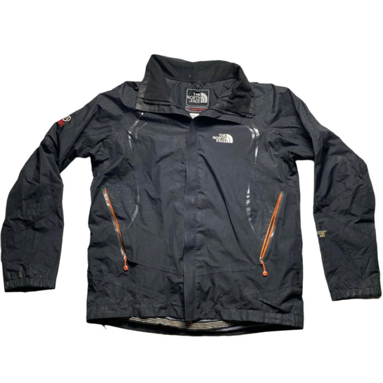 The North Face Black Summit Series Black and Orange Gore Tex Lightweight Jacket (XL)