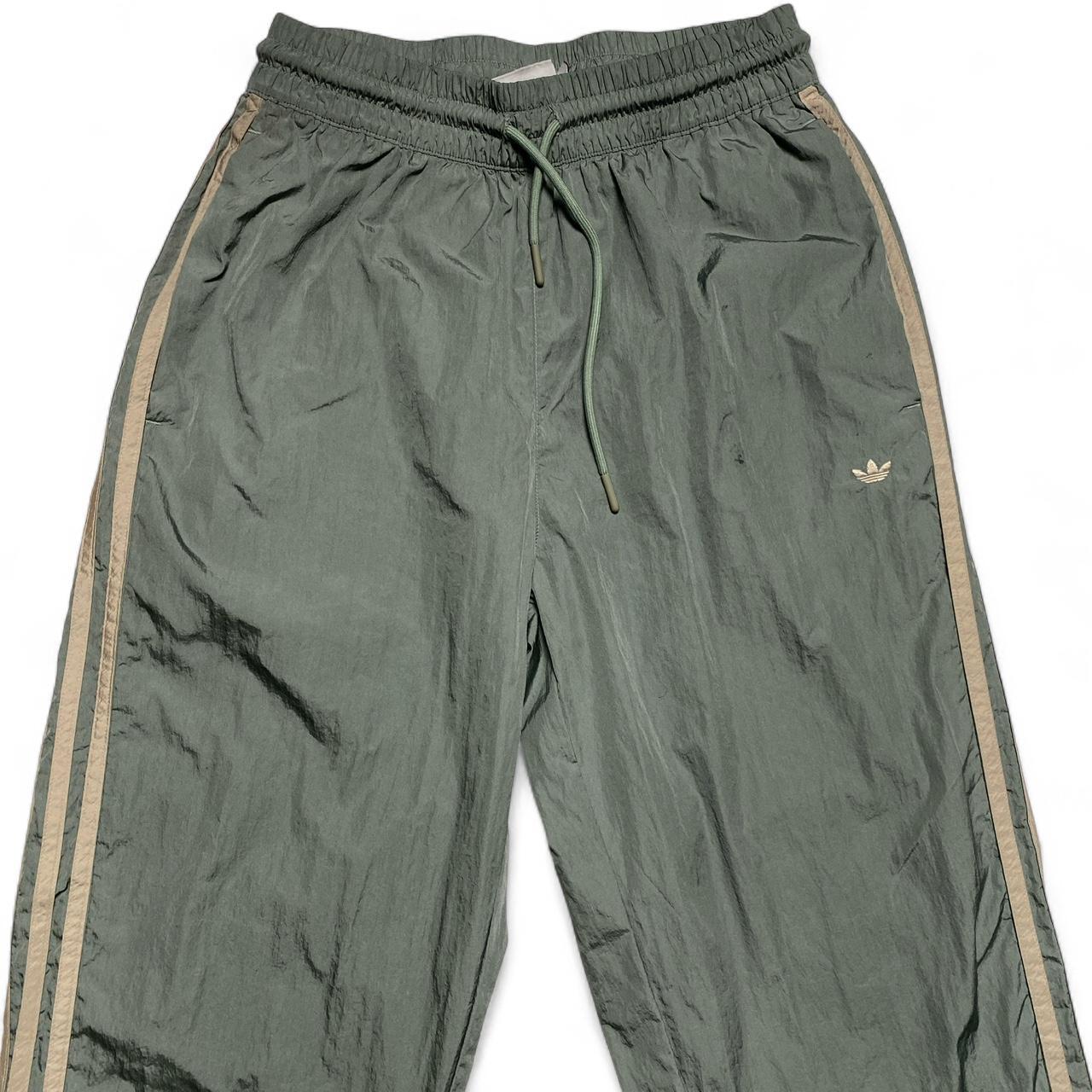 Adidas Originals Light Green Khaki Shell Trackpant Bottoms Womens (S)
