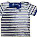 Always Do What You Should Do Lake Elsinore Blue and White Striped Polo Shirt (M)