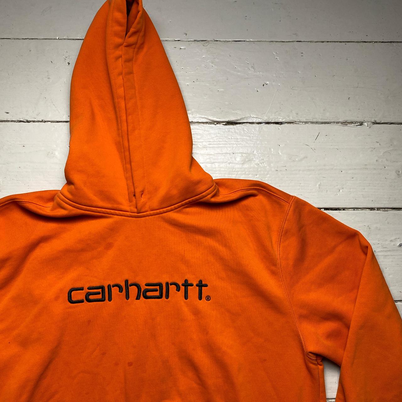 Carhartt Orange and Black Hoodie