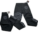 Criminal Damage Graffiti Black and Grey Jeans (28W/30W)