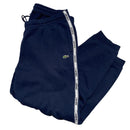 Lacoste Navy and Green Croc Joggers (UK 6 - XL)