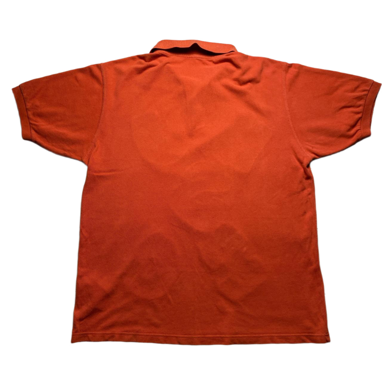CDG Comme Des Garcons Shirt Orange and Grey Music Letters Polo Shirt (XL)
