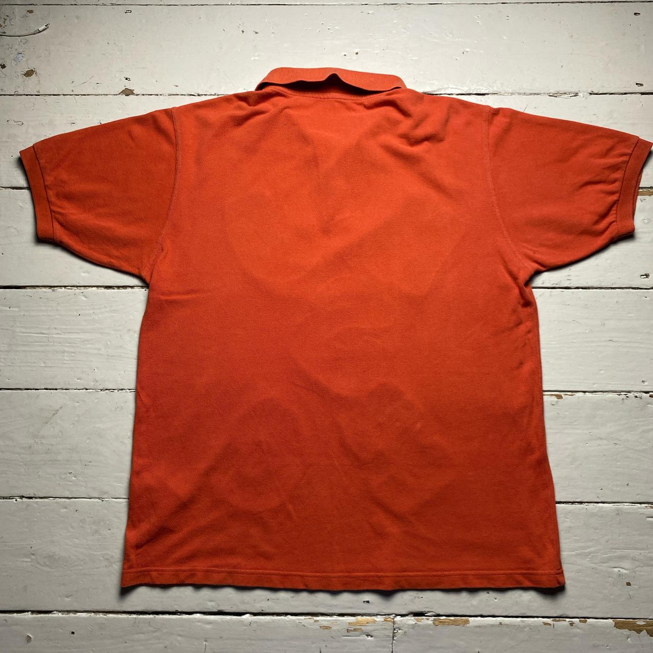 CDG Comme Des Garcons Shirt Orange and Grey Music Letters Polo Shirt