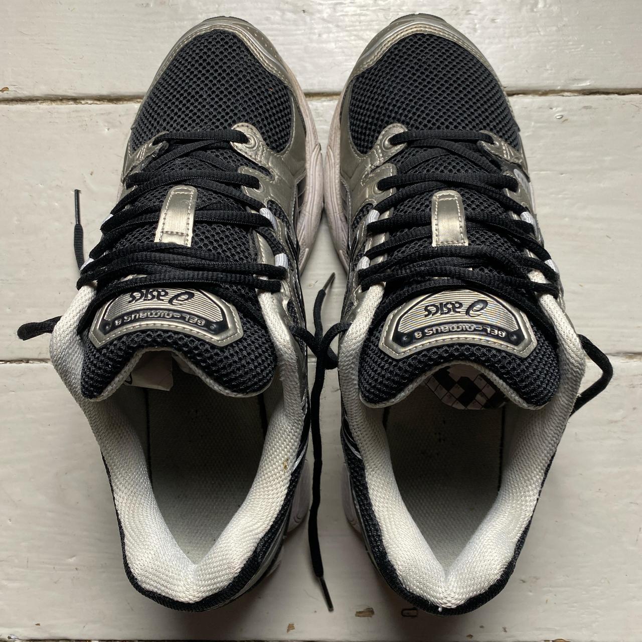 ASICS Gel Nimbus 9 trainers black and silver