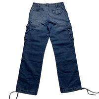 Criminal Damage Baggy Cargo Jeans Trousers (32W)