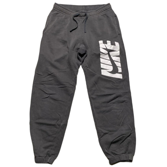 Nike Club Swoosh Spellout Grey and White Joggers (S)