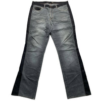 Just Cavalli Vintage Mens Two Tone Grey and Black Baggy Flare Jeans (38W)